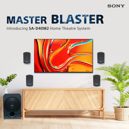 Sony SA-D40M2 All in One 4.1ch Home Theatre System with 100W Power Output and Powerful Subwoofer – Black (Model no.YY2090C)