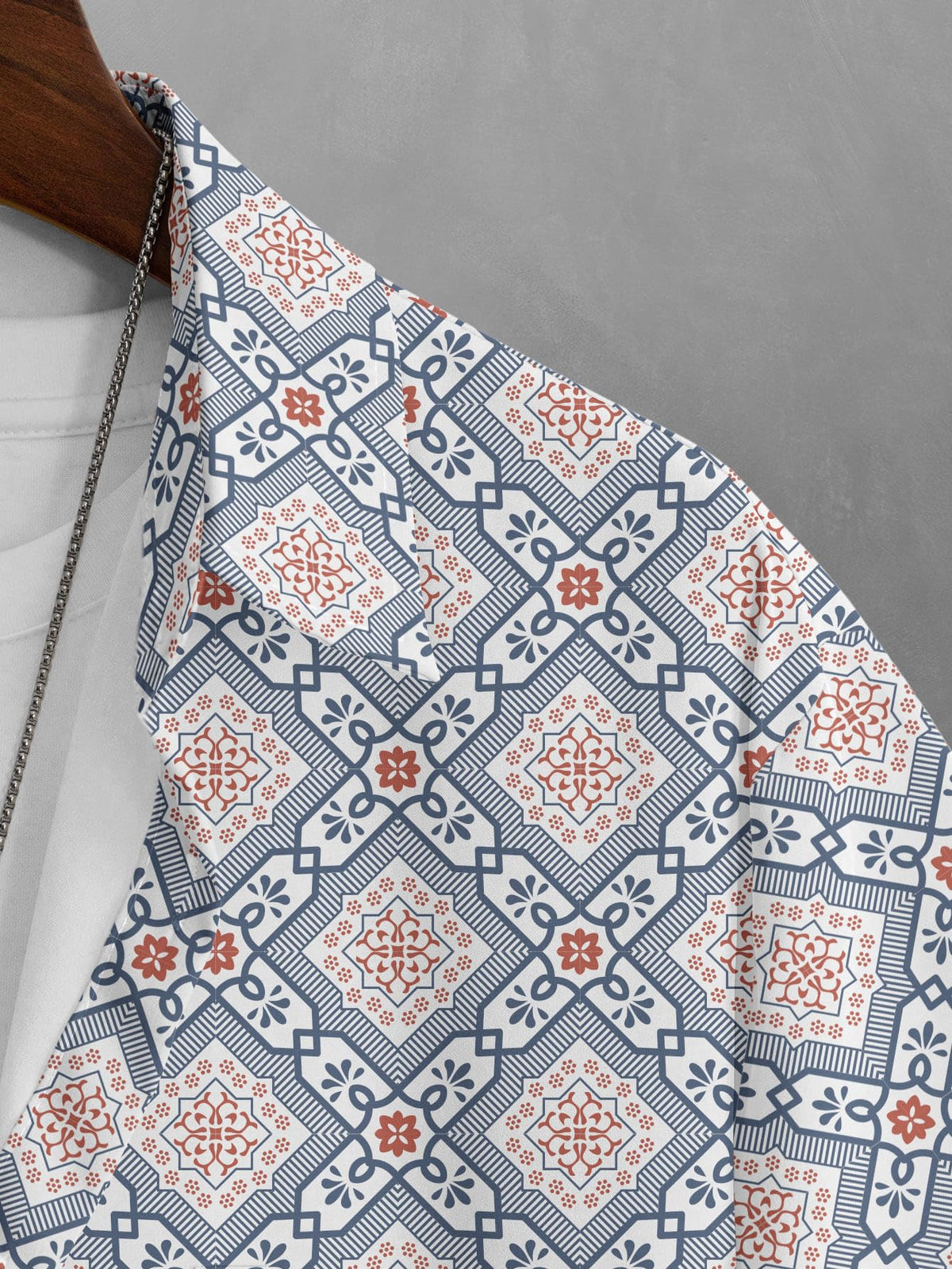 BULLMER Cotton Trendy Regular Fit Printed Causal Shirt for Men - Pack of 1 Blue4 Small