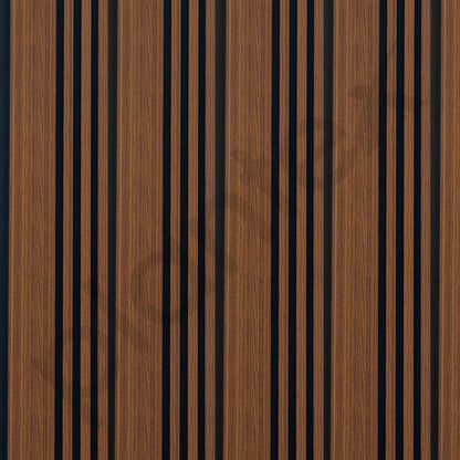 Plantex Wall Panels/Wooden Louvers Panel for Wall 8 Feet/Charcoal Panel for Interior Wall Décor/3D Wall Panel - Pack of 3 Covers - 9 Sq. Ft, Size-5 Inch x 8 Feet (Wooden - Modern Strip)